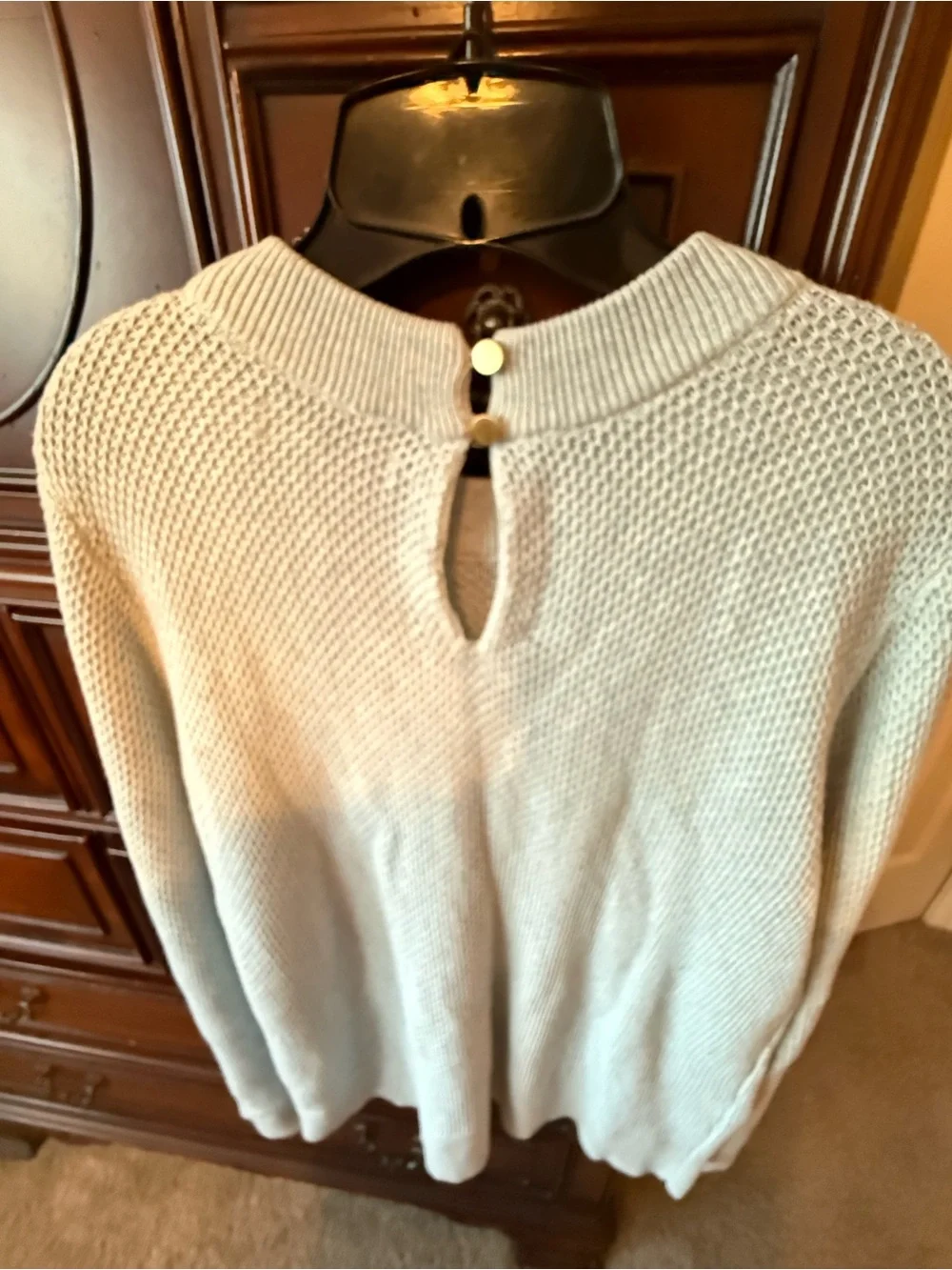 LOFT Light Blue Scoop Neck Women's Sweater Size XXL